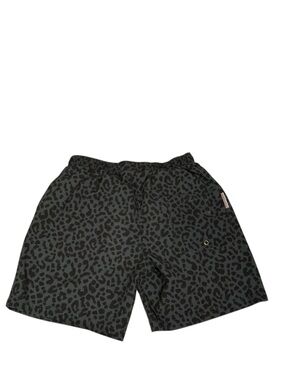 Mosmann Men Black Print Swimming Trunks
